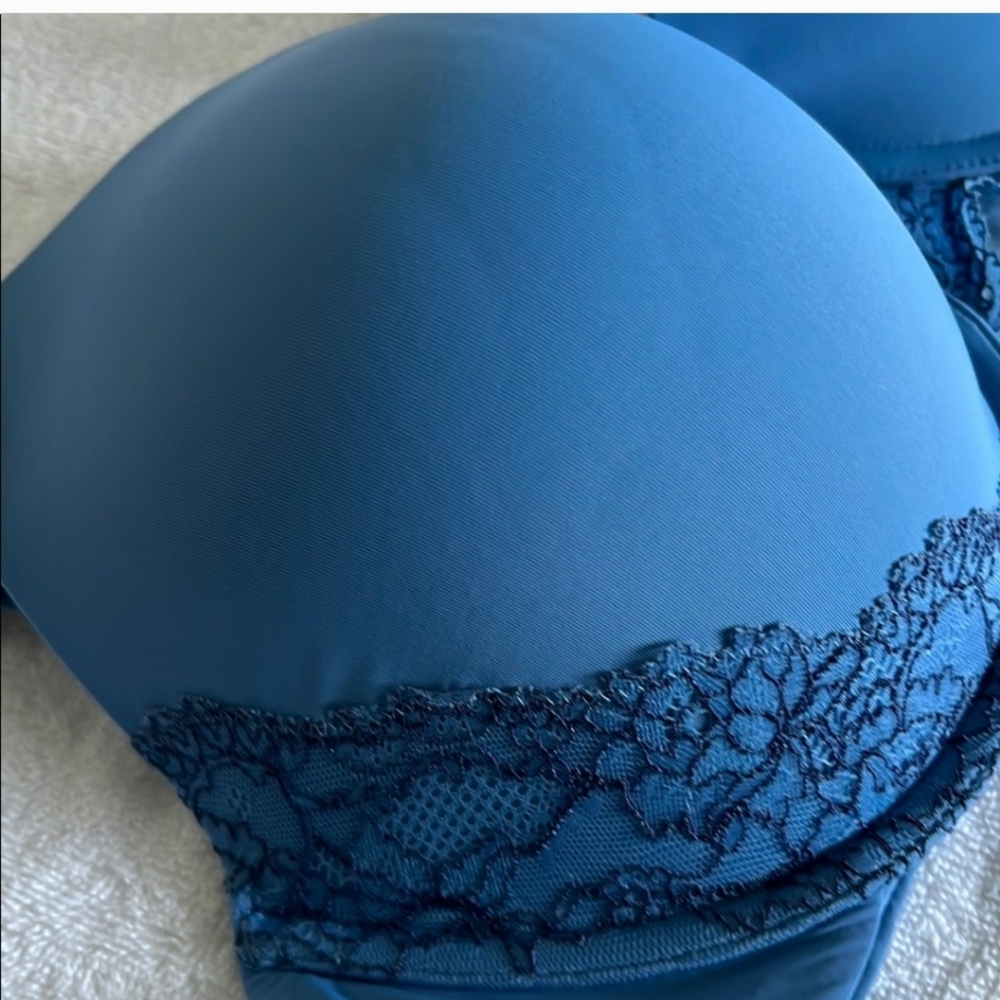 SOMA Lace Trim BRA underwire 38D very Nice Condition - Picture 2 of 5